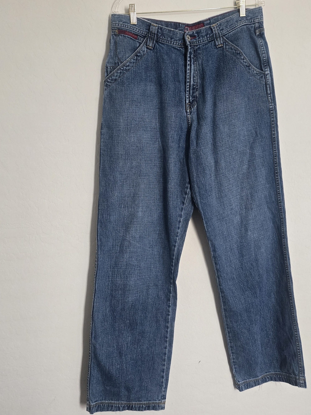 Vintage BKE Mens Carpenter Jeans Size 34 Relaxed Fit Wide Leg Workwear Y2K Blue